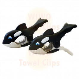 WIWO Pair of Animal Towel Clips - Whale