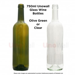 Unowall Glass Wine Bottles 750ml
