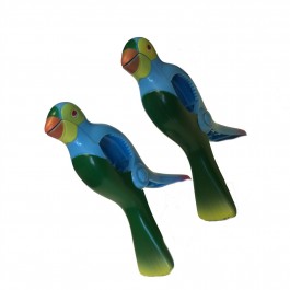 WIWO Pair of Animal Towel Clips - BLUE Parrot
