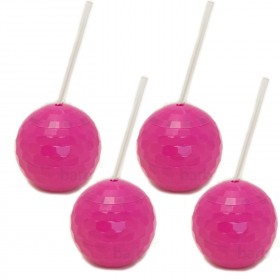 Pink Disco Drinking Ball Cups