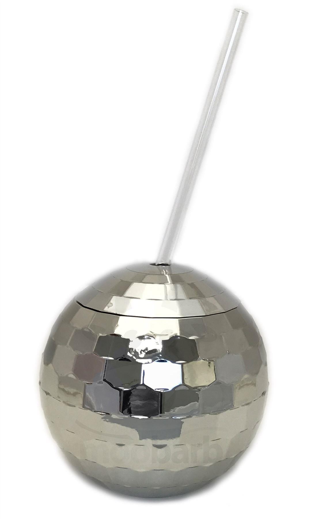 Silver Disco Drinking Ball Cups